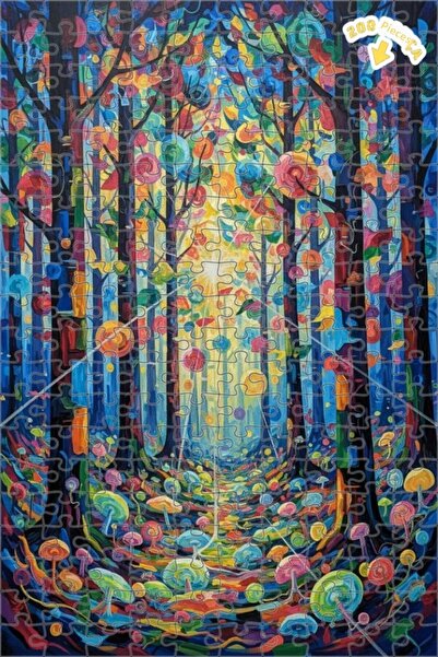 Teona Ahşap لغز خشبي بإطار مزدوج الطبقات بمظهر لوحة زيتية ملونة على طراز حكاي...