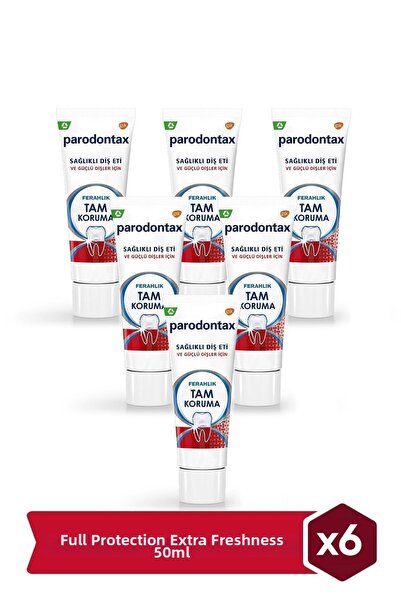Parodontax معجون أسنان منعش للحماية الكاملة 6x50 مل
