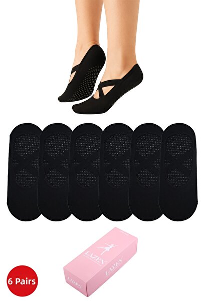 Lazen Pilates & Yoga Anti-Slip Socks Sets – Special Design – Ballerina & Sock...
