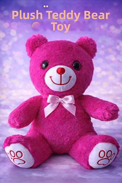 viyolmarketim دمية دب القطيفة الصديقة للنوم 35 سم - لعبة قطيفة كبيرة الحجم ذا...