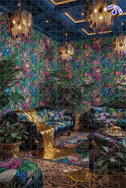 Teona Ahşap لغز خشبي بإطار ذو طبقتين بمظهر لوحة زيتية مستوحاة من الغابات الاس...