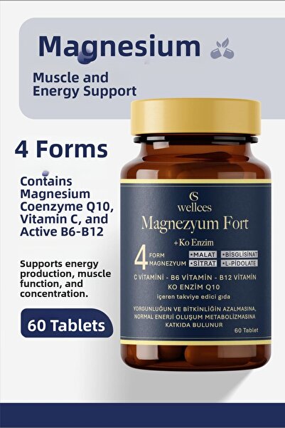 WELLCES مغنيسيوم فورت 60 قرص