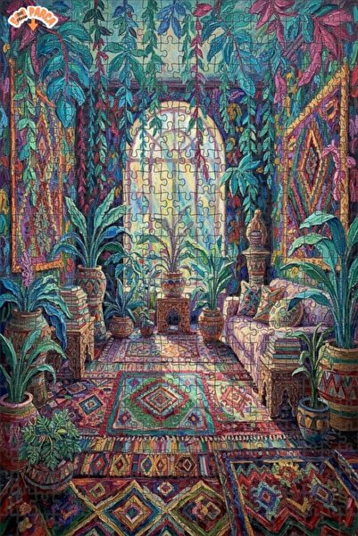 Teona Ahşap لغز خشبي بوهيمي بمظهر لوحة زيتية 500 قطعة 50×30