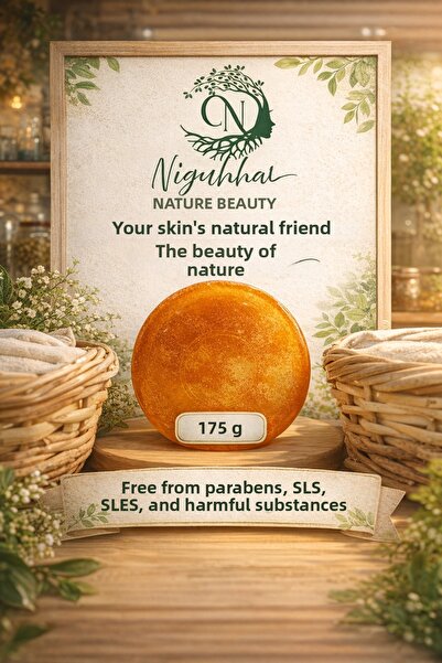 Pura Natura Niguhah Natural Beauty Round Milk Honey Soap -175 Grams-