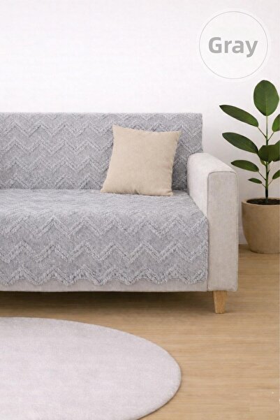 SYCAMORE HOME Sofa Cover 175X215 cm – Zigzag Pattern Sofa Cover, Non-Slip, Wa...