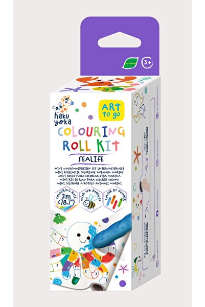 AVENİR Drawing by numbers roller kit - 2 m, includes 4 waxed colored pencils,...