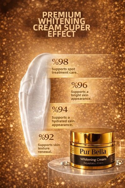 PUR BELLA Whitening Cream 3-Pack – Anti-Blemish Brightening |   Kojic Acid, Alpha Arbutin & Vitamin B3