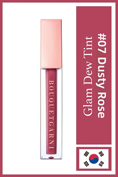 Bouquet Garni طلاء شفاه جلام ديو # 07 داستي روز - أحمر شفاه بلون الورد الوردي...