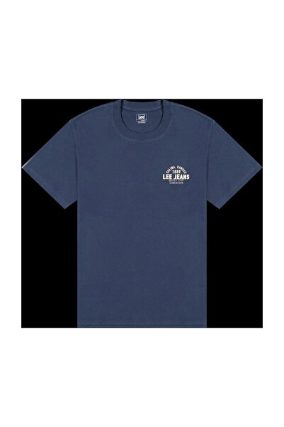 Lee Pánské tričko s malým logem, nýtované, tmavě modré