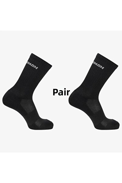Salomon Lc2083800 Evasion Crew 2-Pack Unisex Socks Black