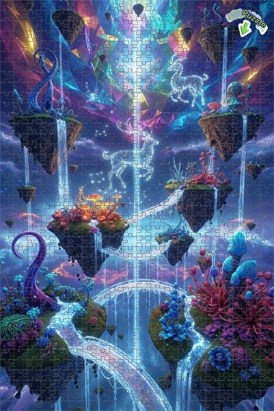 Teona Ahşap لغز خشبي بإطار مزدوج الطبقات من هايال دنوراي كريستال شيللويز، 800...