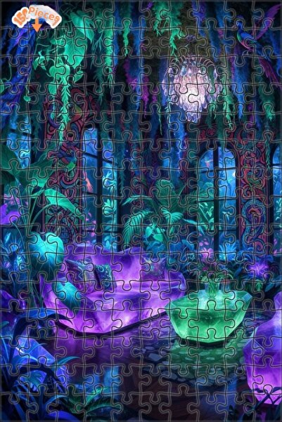 Teona Ahşap لغز خشبي بإطار مزدوج الطبقات بمظهر زيت كريستالي غامض 150 قطعة 20×30