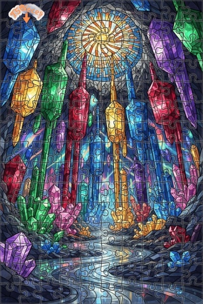 Teona Ahşap لغز خشبي بإطار مزدوج الطبقات بمظهر الألوان المائية وبريق الكهف ال...