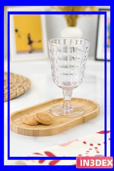 İN3DEX كوب أكريليك غير قابل للكسر بسعة 450 مل شفاف