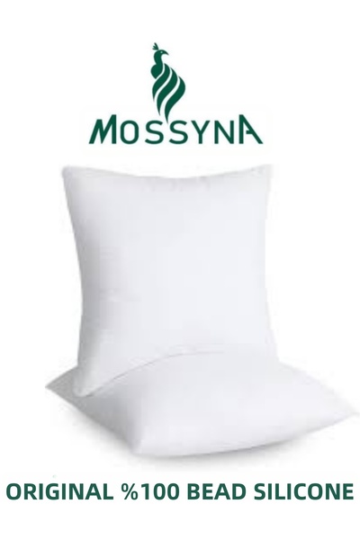 Mossyna Pachet de 2 perne de pluș ultra-pluș cu mărgele din silicon, diferite...