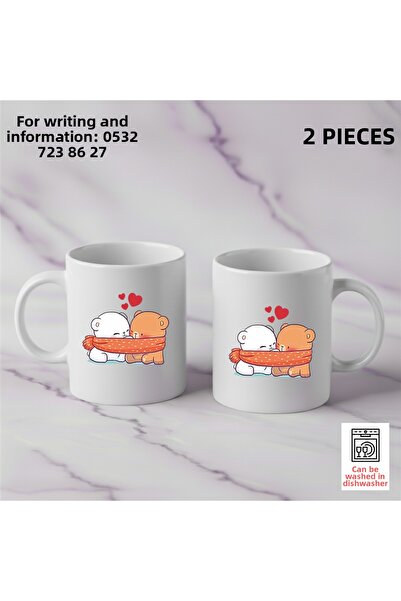 Ceymas Hediyelik طقم هدايا من قطعتين من أكواب دودوبوبو للحبيب وعيد الميلاد، ك...