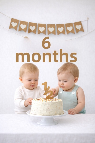 Partifabrik Κραφτ Λευκό Ρετρό Σετ Πάρτι για 6 μηνών 3 τεμάχια