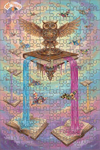 Teona Ahşap ألغاز خشبية مؤطرة بطبقتين مطلية بالزيت من سلسلة كتب الحكمة بتصميم...