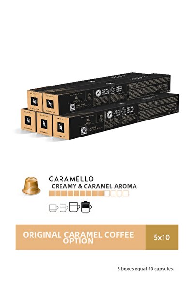 Nespresso Original Caramel Coffee Selector - 50 Capsules