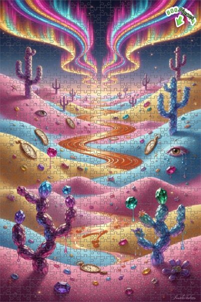 Teona Ahşap لغز خشبي بإطار مزدوج الطبقات من رؤيا ديفايز، 800 قطعة، 70×50 سم