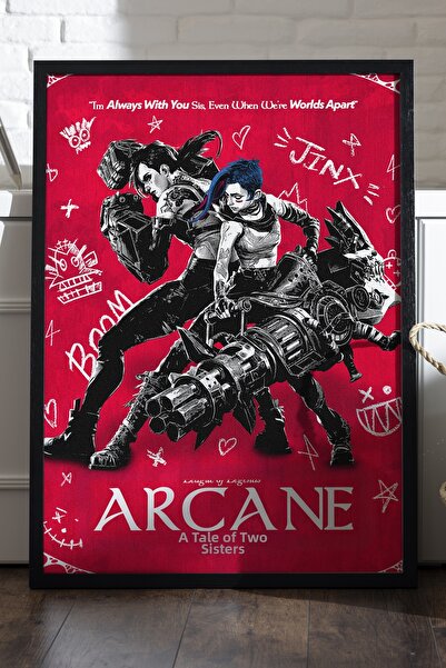 Duvarda Poster cu ramă din lemn negru Arcane, pictură decorativă de perete pe...