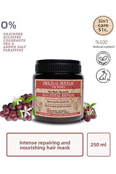 Original Botanic قناع العناية النباتية للإصلاح 3 في 1 للنساء 250 مل