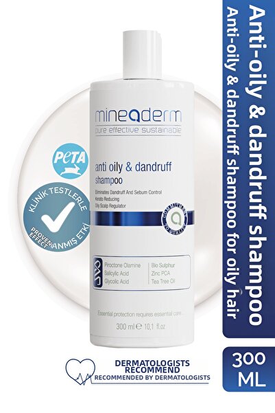 mineaderm Anti-Dandruff Shampoo for Oily Hair / Anti Oily Dandruff Shampoo