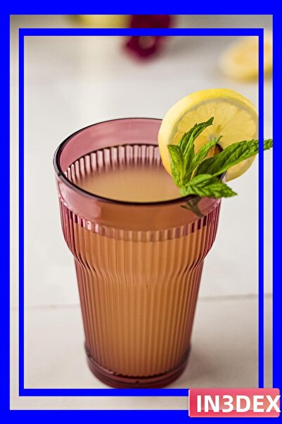 İN3DEX Unbreakable Acrylic Long Cup 400ml Plum Color