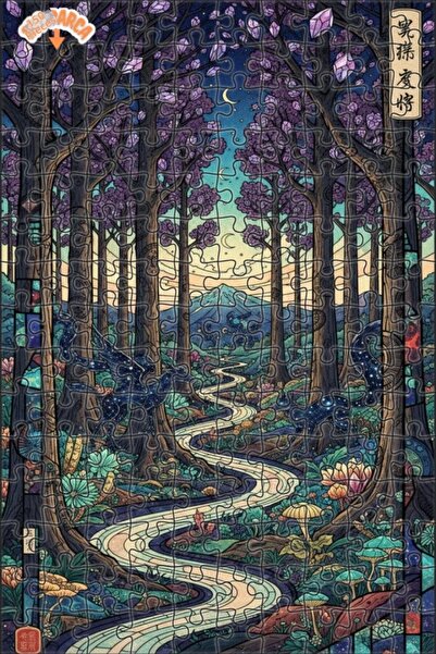 Teona Ahşap لغز خشبي رائع على شكل وحوش الغابة مكون من طابقين 150 قطعة 20x30