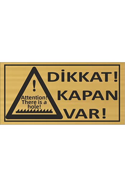 sıradışıhediyem Warning Sign Metal Warning 20X10 cm