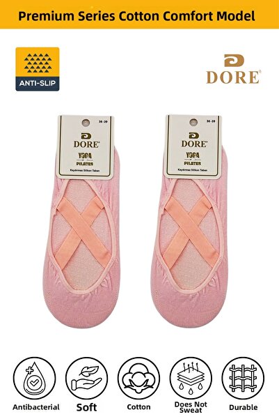 Dore Original Women's Non-Slip Sole Pilates Yoga Dance Ballet Anti-Slip Socks...