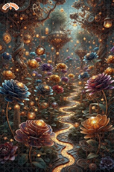 Teona Ahşap لغز خشبي رائع بإطار مزدوج الطبقات من فانتاستيك ستيمبانك فورست 100...