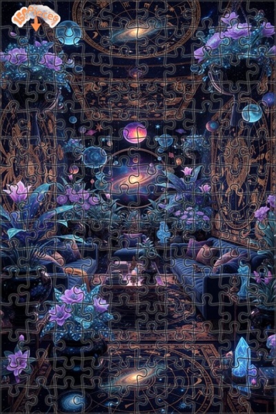 Teona Ahşap لغز خشبي بإطار ذو طابقين بمظهر لوحة زيتية من سلسلة الحديقة الكوني...