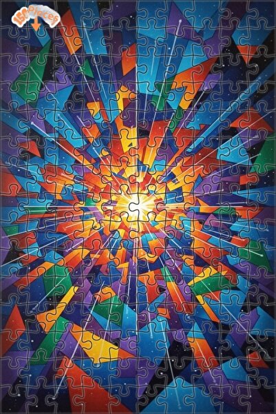 Teona Ahşap لغز خشبي بإطار مزدوج الطبقات من Exploding Colors Universal Energy...