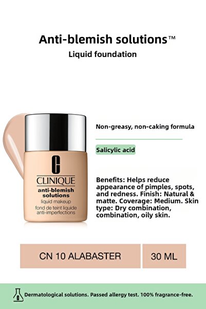 Clinique حلول مضادة للعيوب ™   كريم أساس سائل للبشرة الدهنية والمعرضة - CN10 ...