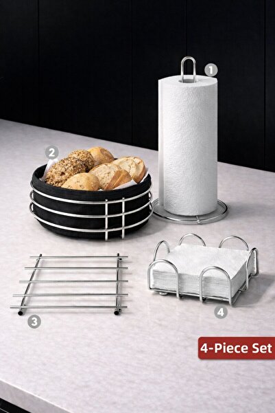 Kitchen Smile Tableware Kitchen Serving Tray Roll Napkin Holder Towel Holder ...