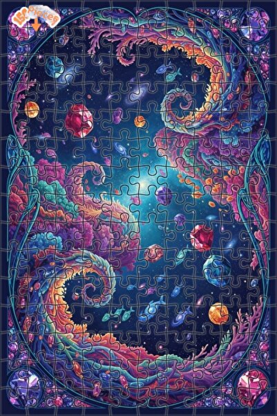 Teona Ahşap لغز خشبي بإطار مزدوج الطبقات بمظهر لوحة زيتية لـ "أحجار البحر الف...