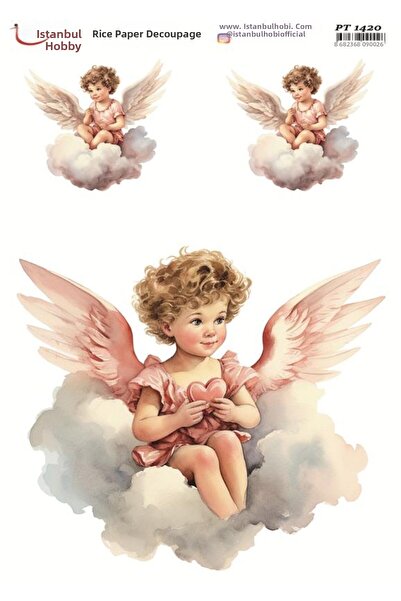 İstanbul Hobi Brass Decopage Paper 30X42Cm Pt-1420 Angel