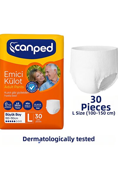 Canped حفاضات ماصة مقاس L-M 30 قطعة - حفاضات للمرضى البالغين