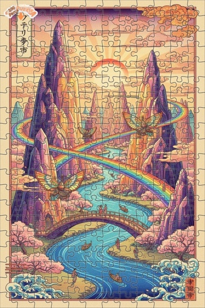 Teona Ahşap لغز خشبي بإطار مزدوج الطبقات من كريستال ماونتس إيفرجلايدز 250 قطع...