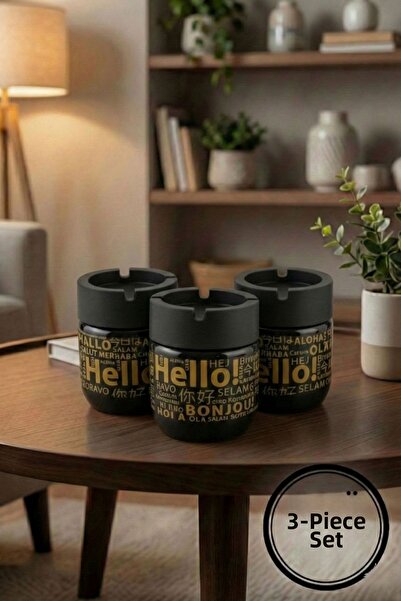 GLUS " 3 τμχ " Γυάλινο τασάκι χωρίς άρωμα