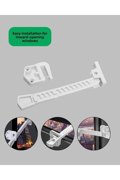 Lisinya Window Security Lock Opening Limiter Device 2 Pieces -