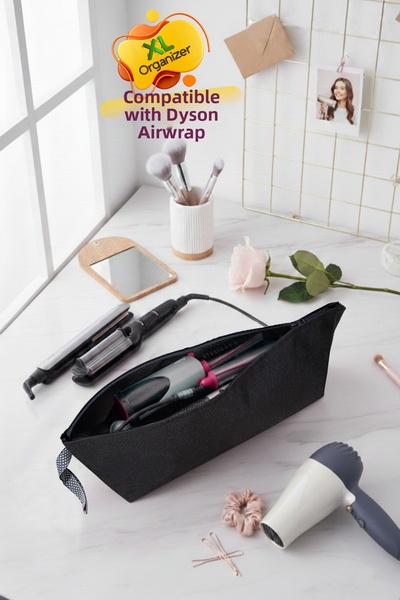 Palm Design منظم لتصفيف الشعر، منظم متعدد الأغراض للمكياج وحقيبة السفر