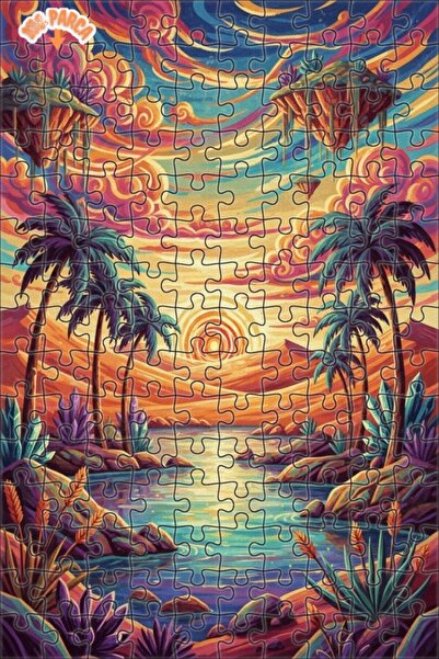 Teona Ahşap لغز خشبي بإطار مزدوج الطبقات من رؤيا بالم، 150 قطعة، 20×30