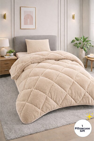 Formeya Cuvertură de lux Wellsoft, bej, cu două fețe, 155x215 cm