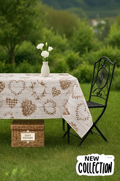 Soft Kare Pvc Fiber Tablecloth – Wipeable, Waterproof, Modern Pattern, for Ki...