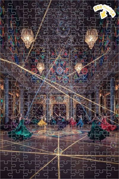 Teona Ahşap فن الرقص بالو 200 قطعة 25x35