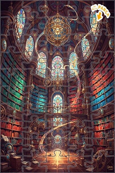 Teona Ahşap لغز خشبي مؤطر بطبقتين من بوثري كتبير آرت 50 قطعة 15x25