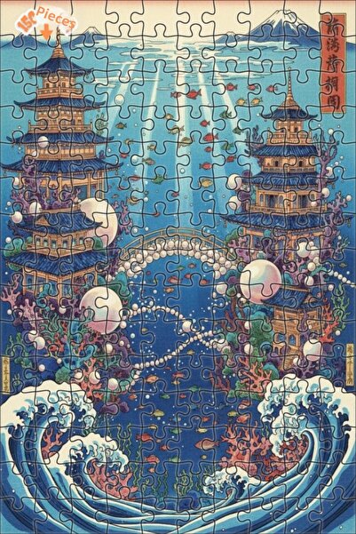 Teona Ahşap لغز خشبي بإطار مزدوج الطبقات من سلسلة الإمبراطورية تحت الماء، 150...