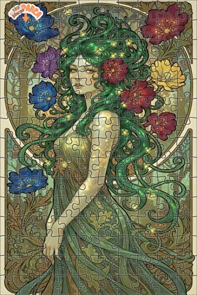 Teona Ahşap لوحة زيتية لزهور الغابة بأسلوب الآرت نوفو للنساء، لوحة خشبية مؤطر...